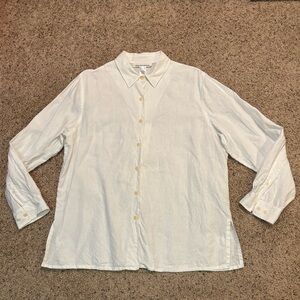 🎀 2 for $20sale 🎀 Jones New York button down linen tunic